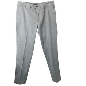 Haggar NWT Men's H26 Super Flex Waistband No Iron Slim Fit Grey Khaki's 34X32